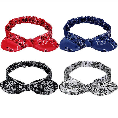 Boho Soft Elastic Headband For Women Vintage Cross Knot - Smarsty