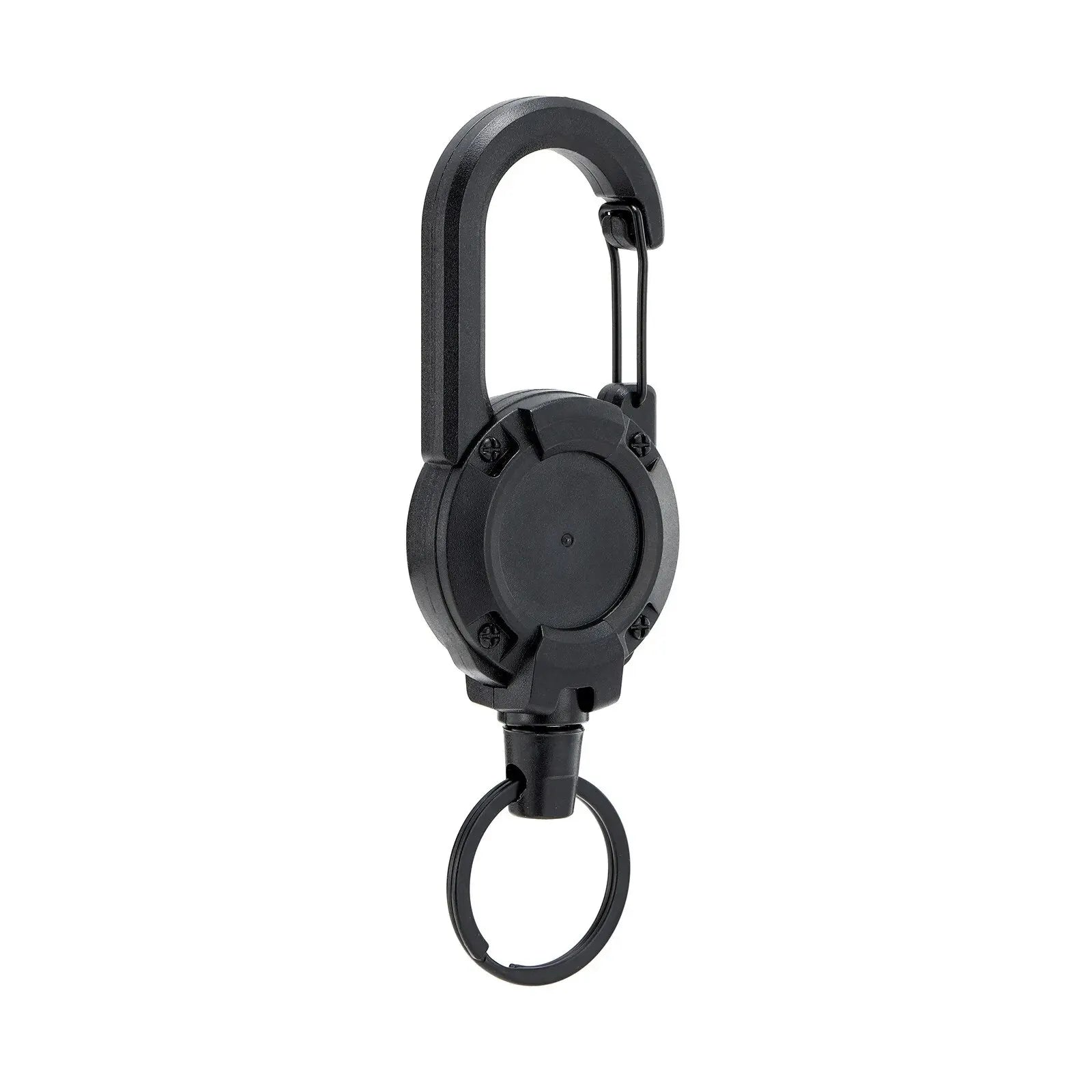 Retractable Heavy Duty Pull Reel Carabiner Key Chains Strong Steel Wire Rope Buckle Spring Key Ring Outdoor Sporty Keychain Tool - Smarsty
