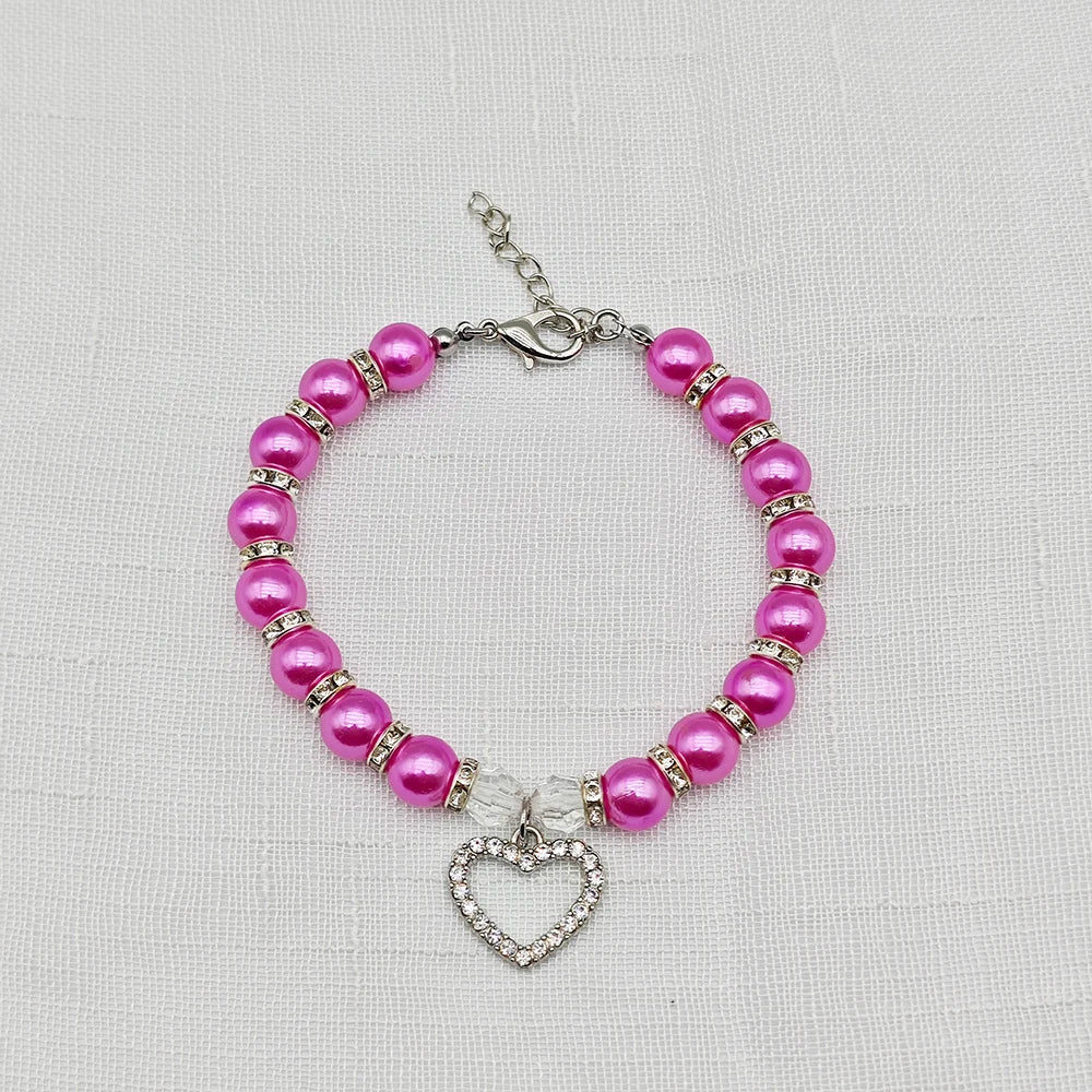 Cute Adjustable Pet Necklace with Heart Pendant - Smarsty