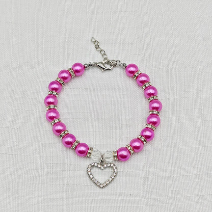 Cute Adjustable Pet Necklace with Heart Pendant - Smarsty