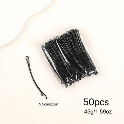 100Pc Bobby Pins Black Secure Hold Salon Hair Kit Set - Smarsty