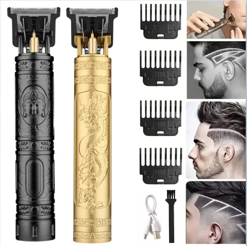 Vintage Hair Clipper Cordless Trimmer portable USB Fast Charging Hair Cutting Machine Electric Shaver Barber Professional Barber - Smarsty