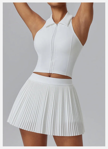 Floral Discount Sports Skirt for Women Quick-drying Badminton Tennis Trousers Skirt Fitness Half-body Pleated Skirt Shorts - Smarsty