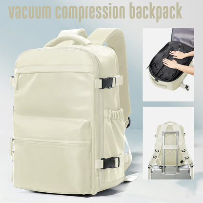 Vacuum Backpack Travel Bag for Men Large Capacity Backpack Business Laptop Backpack Women Men Expandable Backpack School Bag - Smarsty