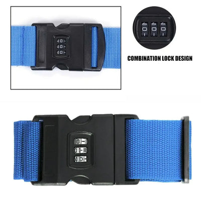 Luggage Strap Anti-theft Luggage Buckle  Password Adjustable Bundling Packing Baggage Belt Suitcase Trunk Belts Bag Accessories - Smarsty