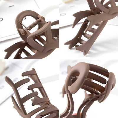 13cm Matte Ribbon Bow Hair Clips Strong Hold Vintage - Smarsty