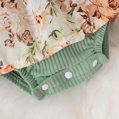 Summer Baby Girl Dress With Bowknot Striped Jumpsuit Cotton Dress For Newborn Floral Clothes Baby Crawling Clothes by Smarsty