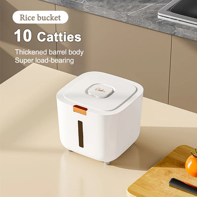 Insect Proof Moisture Proof Rice Box Grain Sealed Jar Kitchen Container 5/10KG Storage Kitchen Container Storage Box with Lid by Smarsty