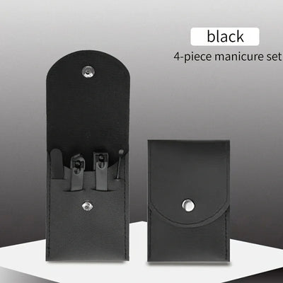Convenient Black and Red Nail Clipper Set - Smarsty