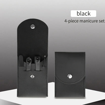 Convenient Black and Red Nail Clipper Set - Smarsty