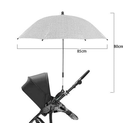 Baby Stroller Folding Umbrella UV Sun Rain Protection Parasol 360 Degrees Adjustable Universal Stroller Sunshade Canopy CoverBab by Smarsty