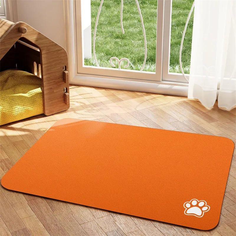 Absorbent Pet Feeding Mat for Easy Clean Up - Smarsty
