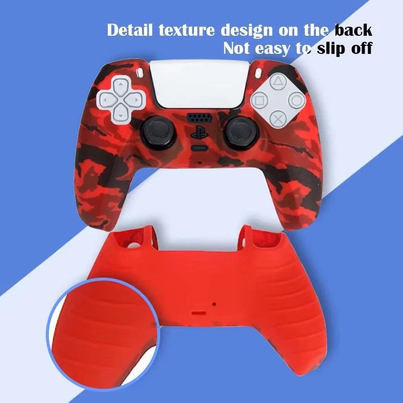 Camo Silicone Skin Cover For PS5 Controller Protection - Smarsty