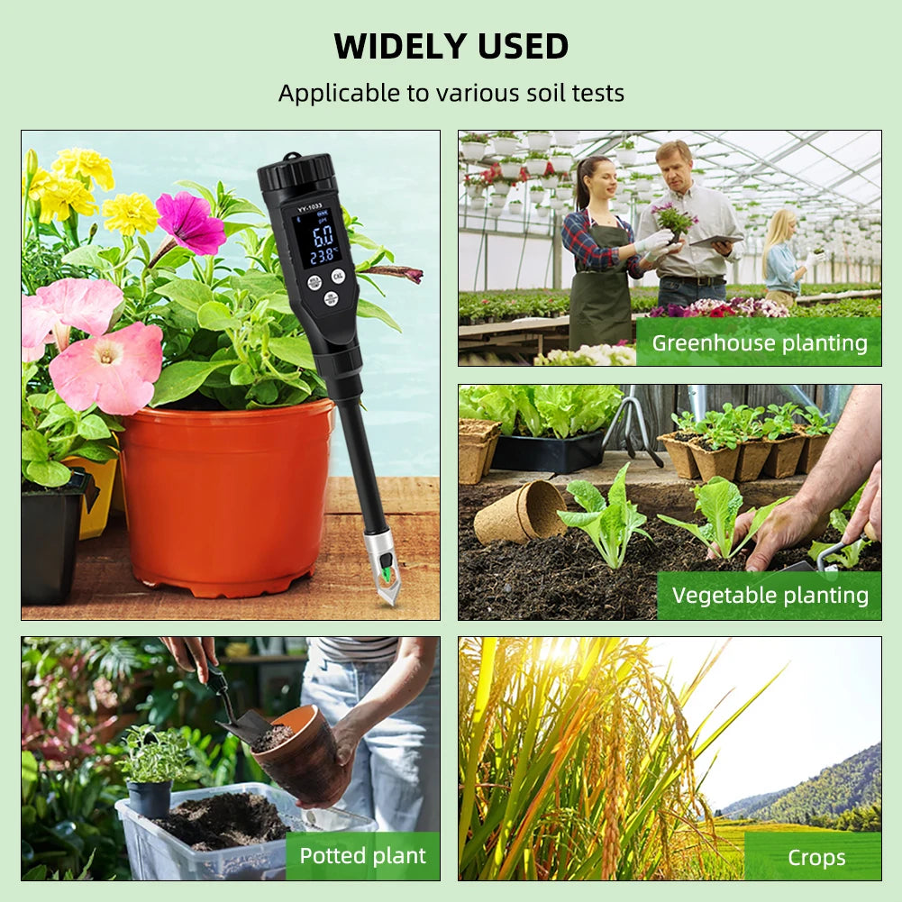Smart Soil PH Meter with Bluetooth Data Logging - Smarsty
