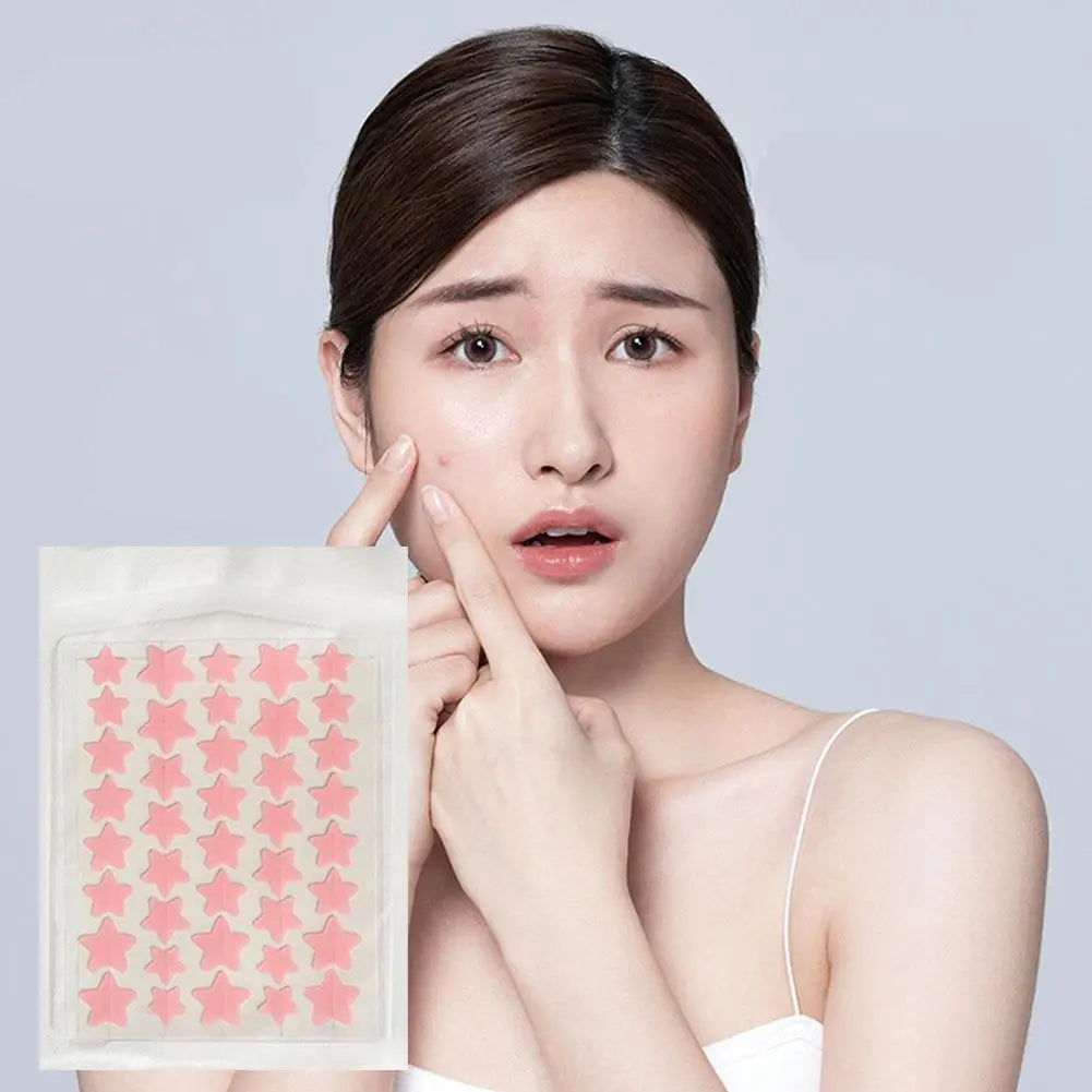 Colorful Star Heart Shaped Acne Pimple Patches - Smarsty