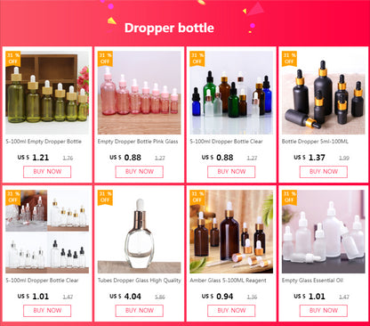 Amber Glass Dropper Bottles with Scale for Easy Refilling - Smarsty