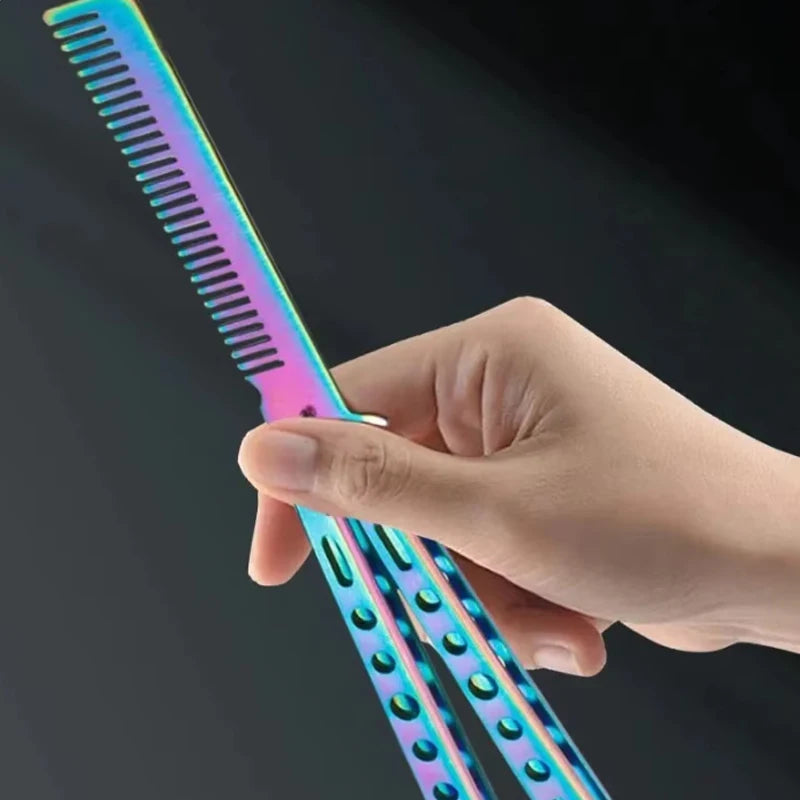 Foldable Stainless Steel Comb for Beard and Hair Styling - Smarsty
