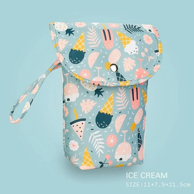 Baby Diaper Bag Waterproof Wet Dry Pack Mummy Storage Pouch Nappy Organizer Insert Tote Purse Travel Stroller Carry Bag by Smarsty