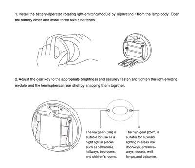 Xiaomi Mijia LED Induction Night Light with Adjustable Brightness - Smarsty