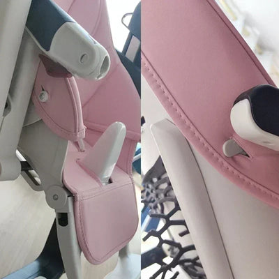 Baby Stroller Leather Cushion Baby Dining Chair Leather Cover PU Composite Sponge Cushion Baby Cover Chair Seat Case Accessories by Smarsty