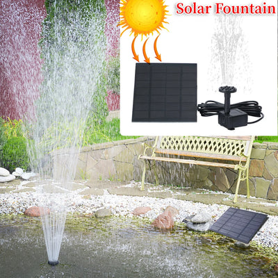 Solar Powered Water Fountain Kit for Garden Decoration - Smarsty