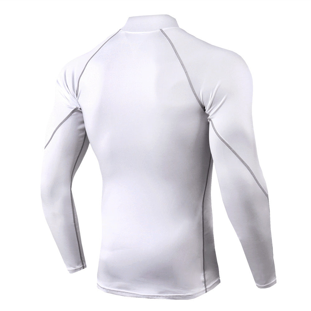 Men Sport T-shirt Quick Dry Bodybuilding Running Shirt Long Sleeve Compression Top Gym T Shirt Men Fitness Tight Rashgard - Smarsty