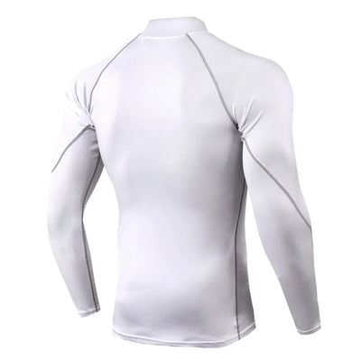 Men Sport T-shirt Quick Dry Bodybuilding Running Shirt Long Sleeve Compression Top Gym T Shirt Men Fitness Tight Rashgard - Smarsty
