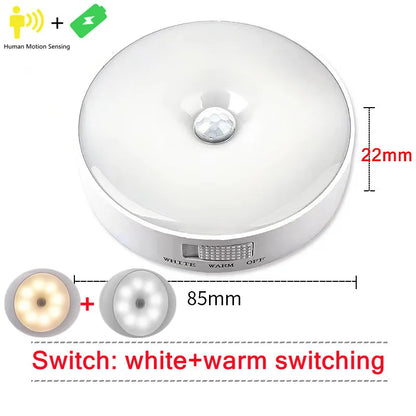 Rechargeable Motion Sensor LED Night Light for Home - Smarsty