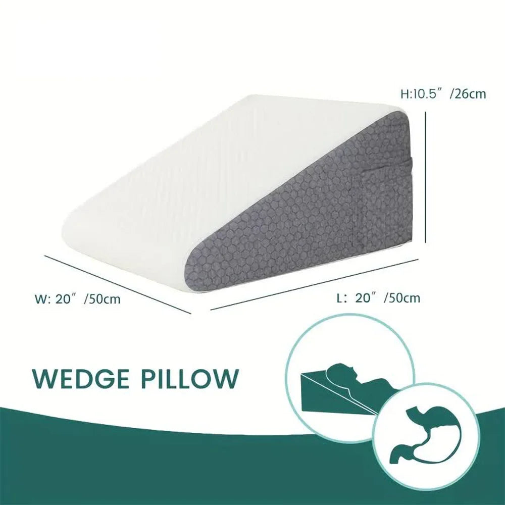 Bed Wedge Pillow for Snoring Relief and Leg Elevation - Smarsty