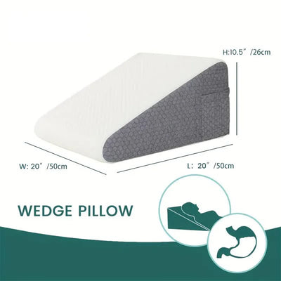 Bed Wedge Pillow for Snoring Relief and Leg Elevation - Smarsty
