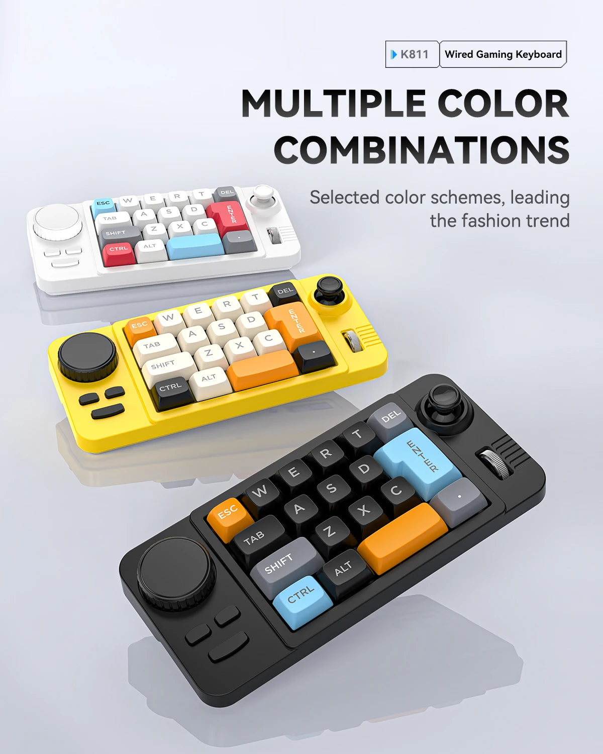 Hot Swap Mechanical Keyboard With Volume Scroll Keypad