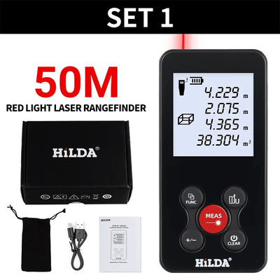 HILDA Laser Rangefinder Rechargeable Distance Measurement Tool - Smarsty