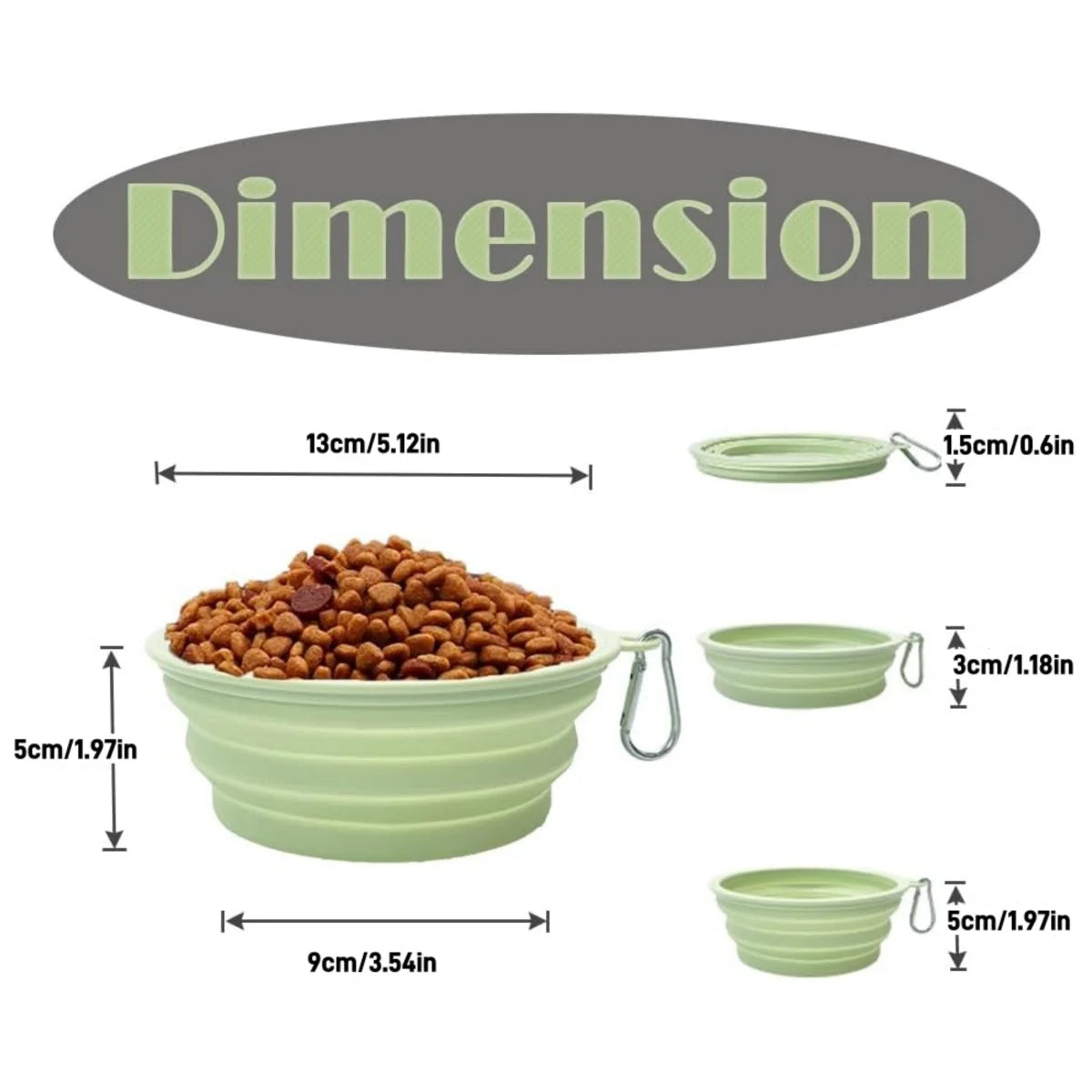 Collapsible Silicone Dog Bowls for Travel and Camping - Smarsty
