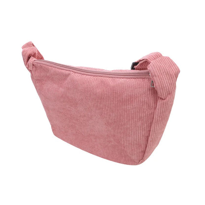 Corduroy Shoulder Bag Minimalist Crossbody For Women - Smarsty