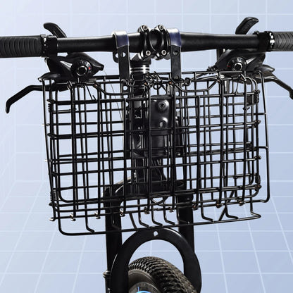 Mountain Bike Front Rear Foldable Side Hanging Basket Pannier Carrier for Cycling Storage Bicycle Baskets