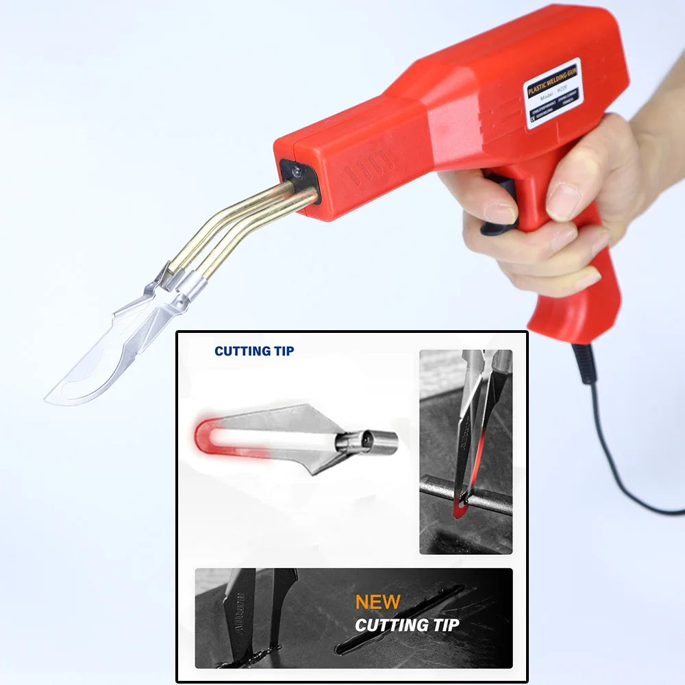 Plastic Welder, 2in-1 Plastic Welding Repair Kit Hot Staples, Hot Staples Weld Gun Repair Kit for Car Bumper And Most Plastics