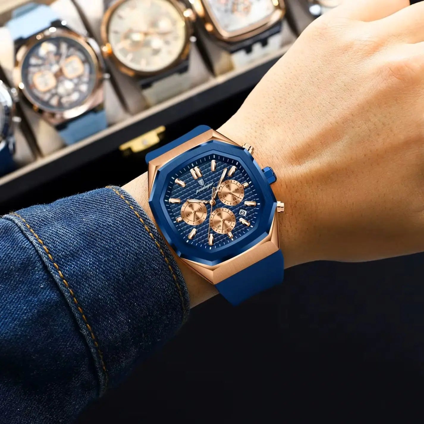 Waterproof Luminous Chronograph Watch for Men - Smarsty
