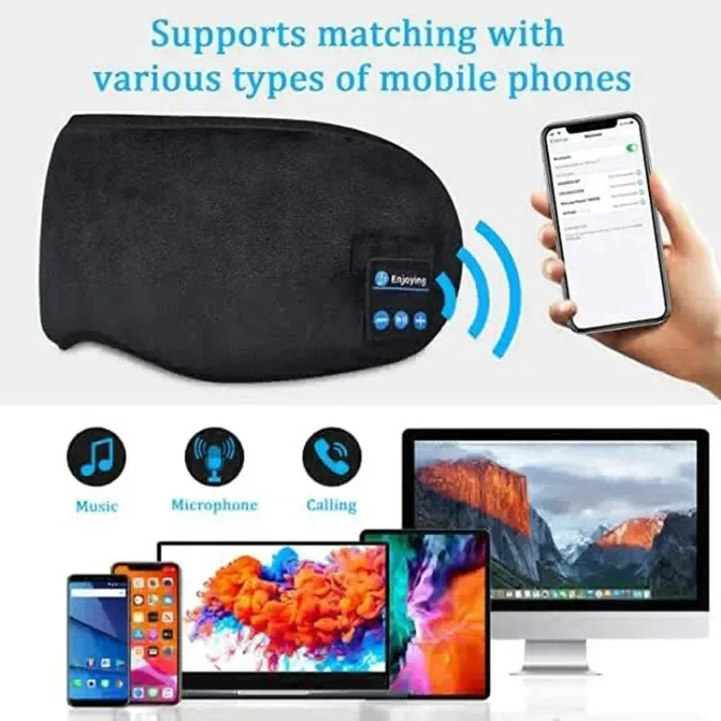 Bluetooth Eye Mask Headphones for Comfortable Sleep - Smarsty