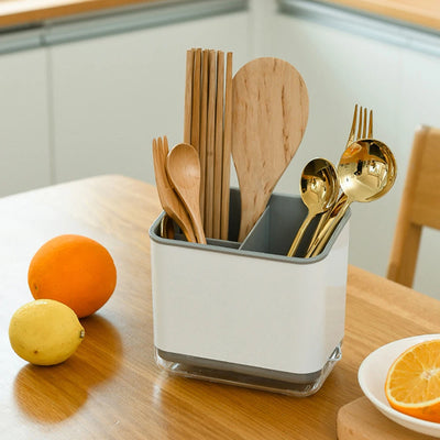 Household Multi-Functional Tableware Rack, Kitchen Tableware Drain Rack, Chopsticks Rack, Spoon, Chopsticks, Fork, Storage Rack by Smarsty
