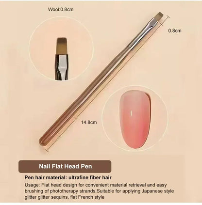9PCS Nail Art Brush Set for Precision Acrylic Designs - Smarsty