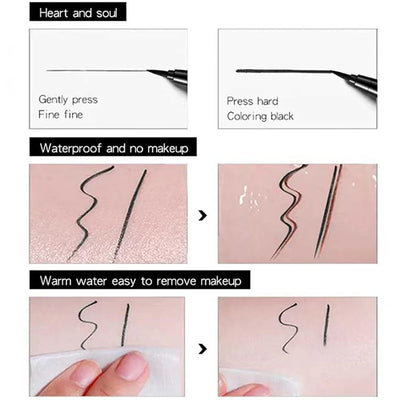 Quick Dry Waterproof Eyeliner Pencil for Long Lasting Wear - Smarsty