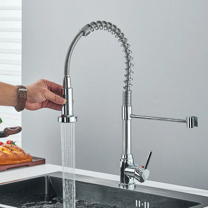 Matte Black Kitchen Faucet With Single Handle Design - Smarsty