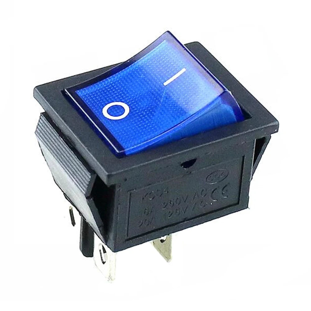 10/5PCS ON/OFF Round Rocker Switch Toggle Switch 2-pin SPST 12V 24V Auto Boat Marine Toggle Rocker Switch Push Button Accessory