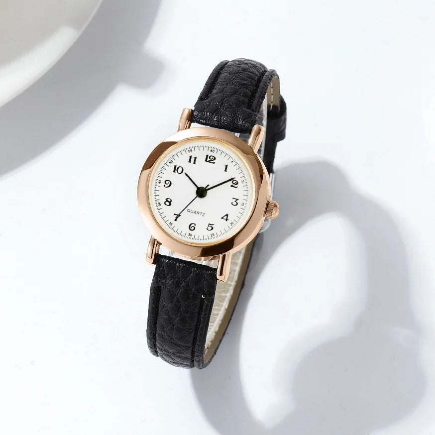 Women's Fashion Arabic Quartz Watch with Leather Band - Smarsty