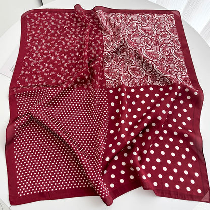 Women’s Breathable Retro Horse Print Silk Scarf - Smarsty