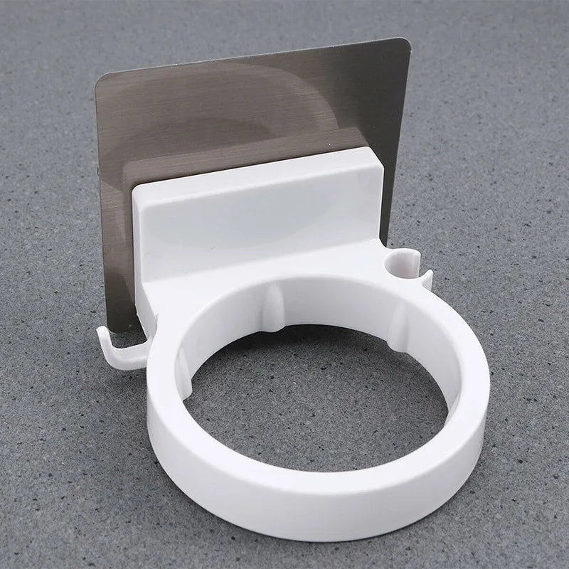 Wall Mounted Hair Dryer Holder Stainless Steel Organizer - Smarsty