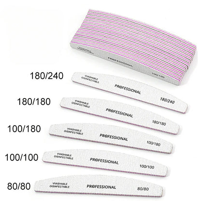 Professional Nail File Set for Gel Polishing 5 Pieces - Smarsty