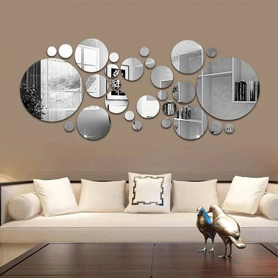 3D Acrylic Mirror Wall Stickers for Stunning Room Decor - Smarsty