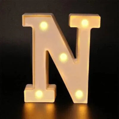 Colorful LED Letter Light for Weddings and Birthdays - Smarsty