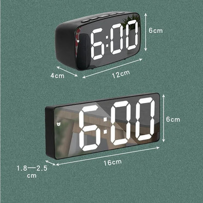 Acrylic Digital Alarm Clock with Voice Control Feature - Smarsty